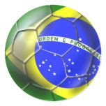 Brazil Brasil Samba football Brazilian flag ball stickers