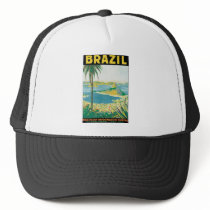Brazil Brazilian Information Bureau Mesh Hats