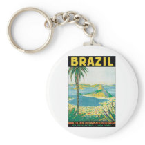 Brazil Brazilian Information Bureau Keychain