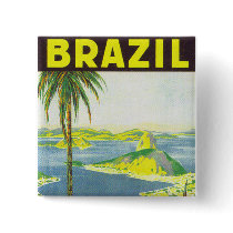 Brazil Pinback Button