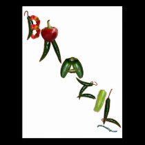 Brazil Chili Peppers postcards