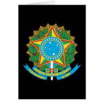 Brazil Coat Of Arms Card