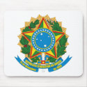 Brazil Coat of Arms Mousepad