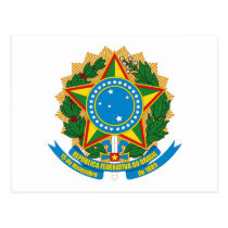 Brazil Coat of Arms Postcard postcards