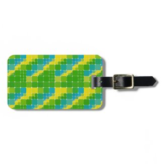 Brazil color tile pattern ブラジルカラー タイル模様 travel bag tags