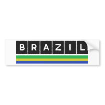 Brazil Colors design! bumper stickers
