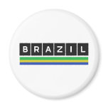 Brazil Colors design! Refrigerator Magnet