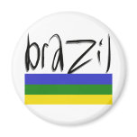Brazil Colors! Fridge Magnet