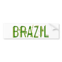 Brazil cool design! bumper stickers