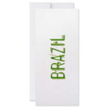 Brazil cool design! full color rack card