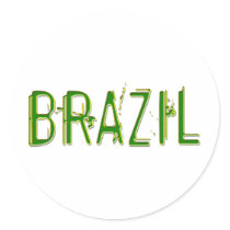 Brazil cool design! stickers by angeria Brazil cool design! stickers