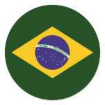 Brazil diamond - emblem of the Brazilian flag stickers