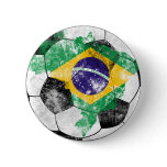 Brazil Distressed Soccer Button