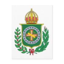 Brazil Empire Coat of Arms postcards by FlagTshirts Brazil Empire Coat of Arms postcards