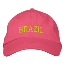 Brazil Female Custom Hat embroidered hats by Rep_Ya_Hood Brazil Female Custom Hat embroidered hats