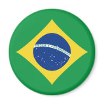 Brazil Fisheye Flag Magnet