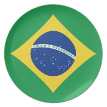Brazil Fisheye Flag Plate