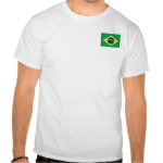 Brazil Flag and Map Basic T-Shirt