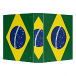 Brazil flag 3 ring binder