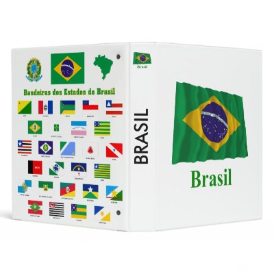 Brazil Flag Binder by