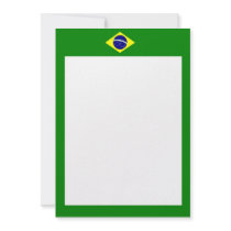 Brazil Flag Border Invitation
