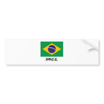 Brazil Flag bumper stickers