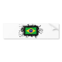 Brazil Flag Bumper Stickers