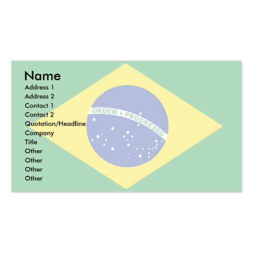 Brazilian Business Cards, 427 Brazilian Business Card Templates