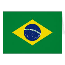 Brazil Flag Greeting Card