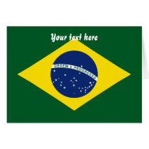 Brazil flag greeting cards