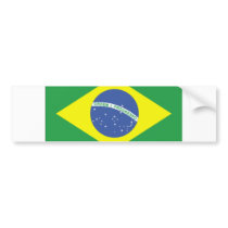 Brazil Flag Design bumper stickers