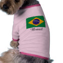Brazil Flag Design pet clothing