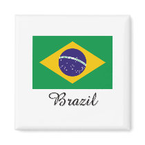 Brazil Flag Design magnets