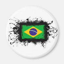 Brazil Flag Fridge Magnet