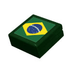 Brazil flag trinket box