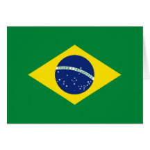 Brazil Flag Greeting Card
