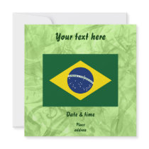 Brazil flag invite
