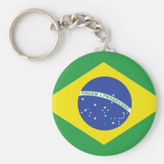 Brazil Flag Key Chain