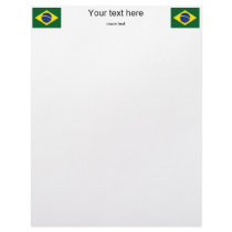 Brazil flag letterhead template