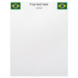 Brazil flag letterhead template