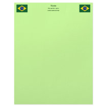 Brazil flag letterhead design