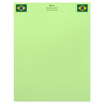 Brazil flag letterhead design