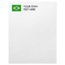 Brazil Flag letterhead by flagshirts Brazil Flag letterhead