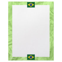 Brazil flag customized letterhead