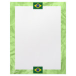 Brazil flag customized letterhead