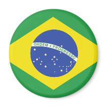 Brazil Flag Refrigerator Magnet