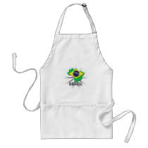 Brazil Flag Map 2.0 Apron