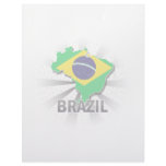 Brazil Flag Map 2.0 Personalized Letterhead