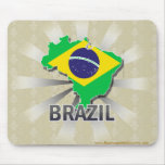 Brazil Flag Map 2.0 Mousepad