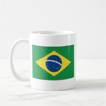 Brazil Flag ~ Map Mug